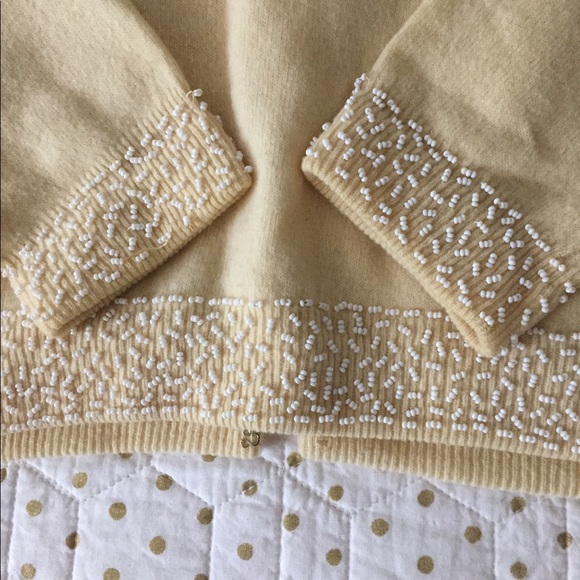 Vintage 1950’s Hand Beaded Wool Cardigan Size 38 - Picture 6 of 8